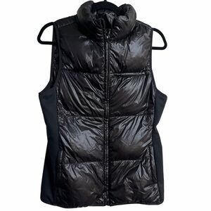 Fabletics Shiny Black Puffer Vest